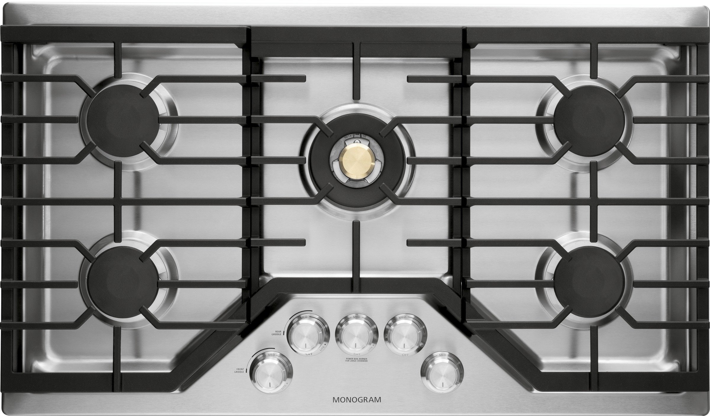 ZGU36RSLSS Monogram 36 Inch Smart Gas Cooktop - Stainless Steel-1