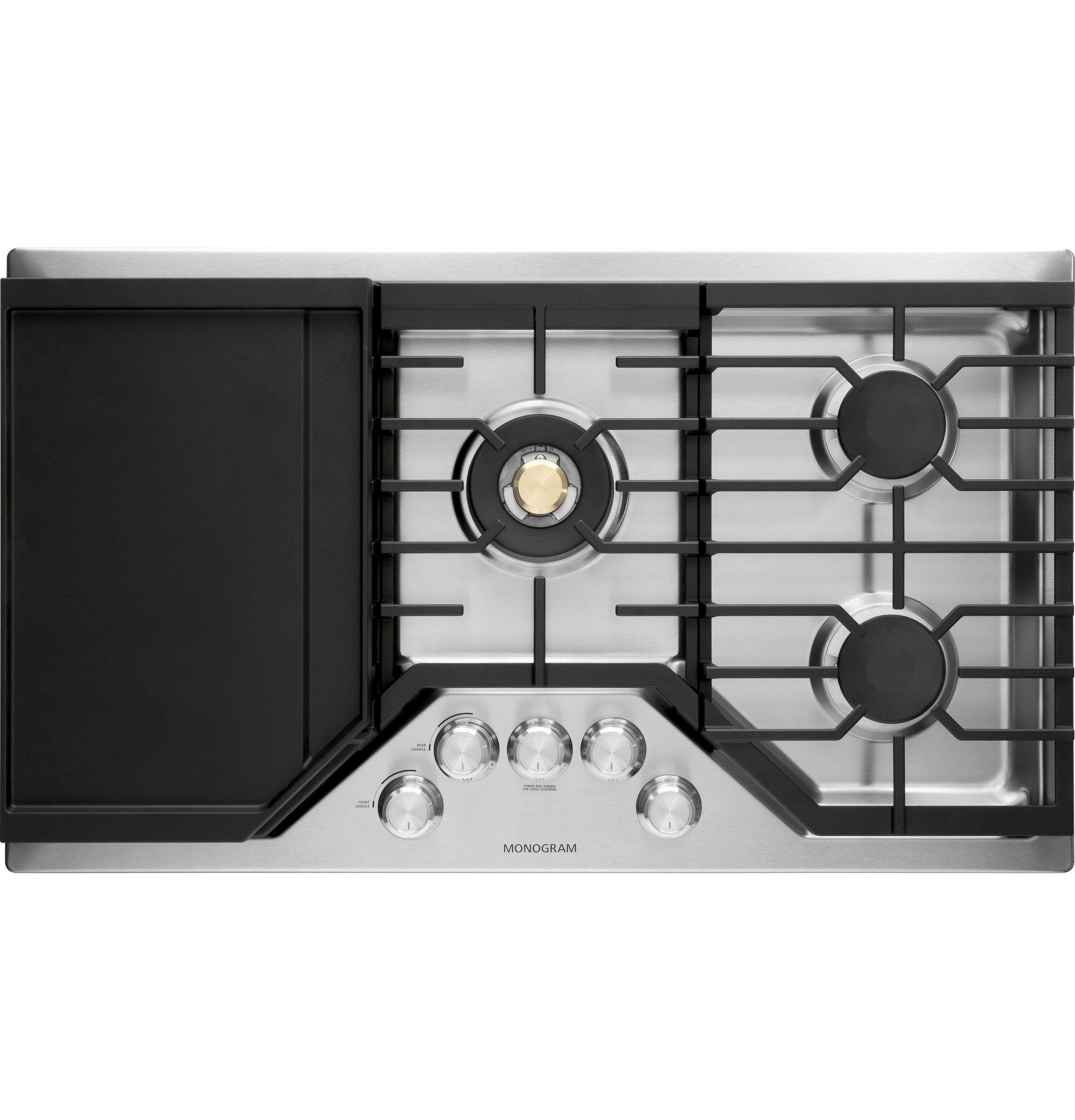 ZGU36RSLSS Monogram 36 Inch Smart Gas Cooktop - Stainless Steel-2