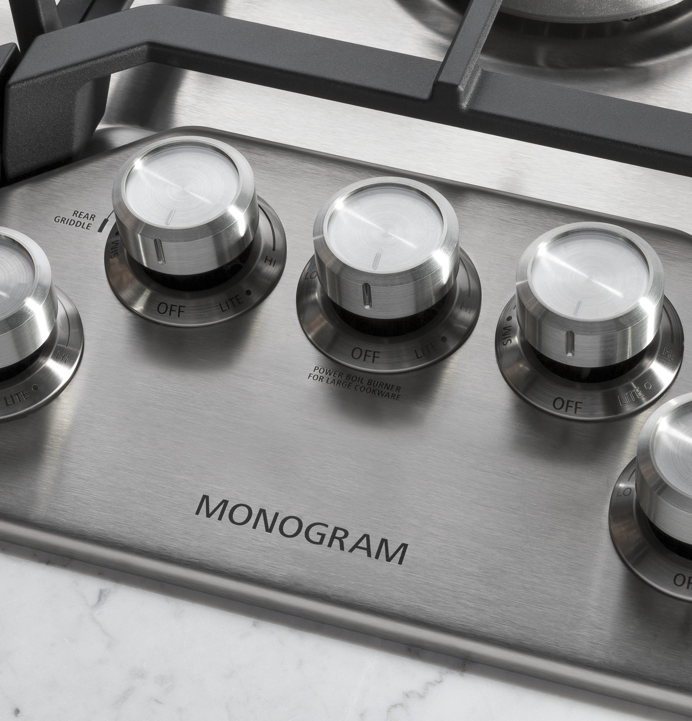 ZGU36RSLSS Monogram 36 Inch Smart Gas Cooktop - Stainless Steel-3