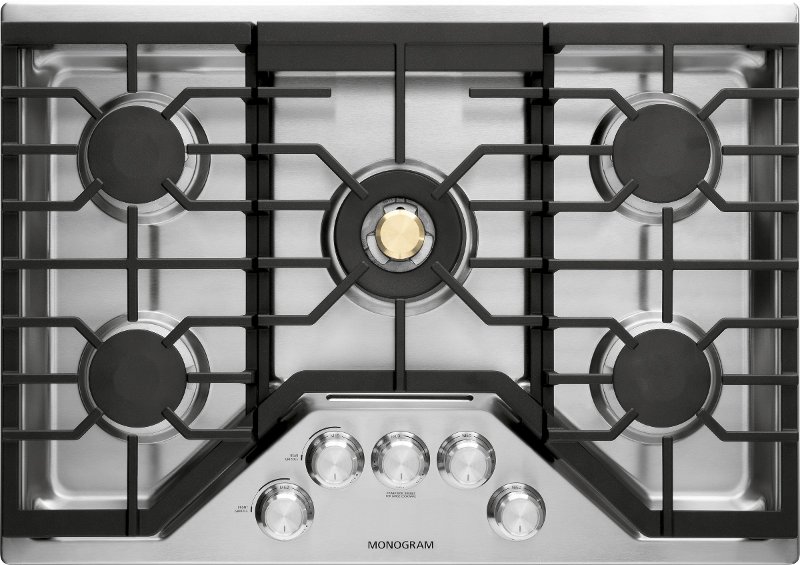 Monogram 30 Inch Smart Gas Cooktop Stainless Steel Rc Willey