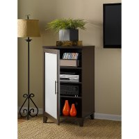Transitional Cherry Brown Media Cabinet - Somerset-5