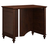 34 Inch Coastal Cherry Brown Computer Desk - Volcano Dusk-2