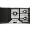 ZGU36ESLSS GE Monogram 36 Inch Gas Cooktop - Stainless Steel -2