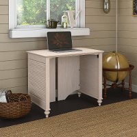 34 Inch Driftwood Dreams White Computer Desk - Volcano Dusk