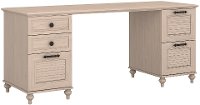 Long Driftwood Dreams White Office Desk - Volcano Dusk-2