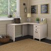 Antique White L Shaped Desk - Volcano Dusk