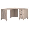Antique White L Shaped Desk - Volcano Dusk-2