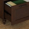 Cherry Brown L Shaped Desk with Drawers - Volcano Dusk-5