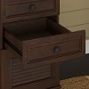 Cherry Brown L Shaped Desk with Drawers - Volcano Dusk-6