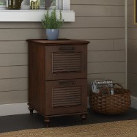 Cherry Brown 2 Drawer Wood File Cabinet