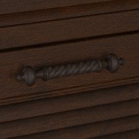 Cherry Brown 2 Drawer Wood File Cabinet-3