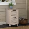 Antique White 2 Drawer File Cabinet