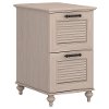 Antique White 2 Drawer File Cabinet-2