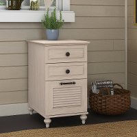 Antique White 3 Drawer File Cabinet - Volcano Dusk