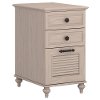 Antique White Three Drawer File Cabinet - Volcano Dusk-2