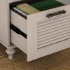 Antique White Three Drawer File Cabinet - Volcano Dusk-5