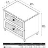 Cherry Brown 2 Drawer Wood Lateral File Cabinet - Volcano Dusk-7