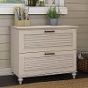 Driftwood Dreams White Wooden Lateral File Cabinet - Volcano Dusk-1
