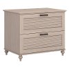 Driftwood Dreams White Wooden Lateral File Cabinet - Volcano Dusk-2
