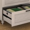 Driftwood Dreams White Wooden Lateral File Cabinet - Volcano Dusk-5