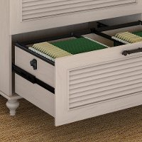 Driftwood White 2 Drawer Wood Lateral File Cabinet - Volcano Dusk-5