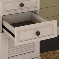 51 Inch Driftwood Dreams White Computer Desk with Hutch - Volcano Dusk-6