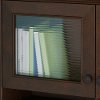68 Inch Coastal Cherry Brown Office Desk with Hutch - Volcano Dusk-7