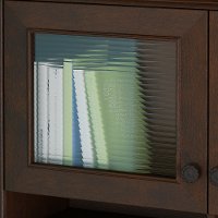 68 Inch Coastal Cherry Brown Office Desk with Hutch - Volcano Dusk-7