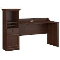 Traditional Cherry Brown Computer Desk - Barton-2