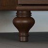 Coastal Cherry Brown Bookshelf with Doors - Volcano Dusk-3