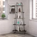 RFB132RG-03 Refinery Rustic Gray A-Frame Bookshelf