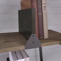 Rustic Gray A-Frame Bookshelf - Refinery-3
