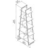 Rustic Gray A-Frame Bookshelf - Refinery-4