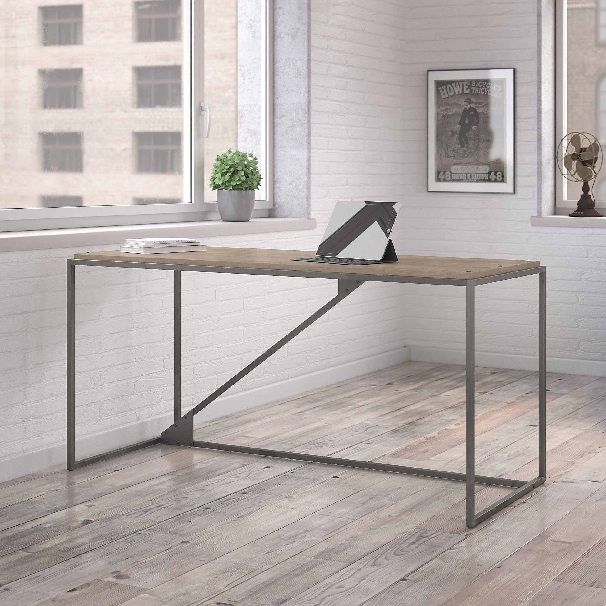 Refinery Gray 62 Inch Desk-1