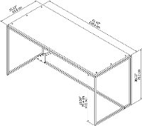 Rustic Gray Industrial 62 Inch Desk - Refinery-4