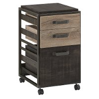 Rustic Gray 3 Drawer Mobile File Cabinet - Refinery-2