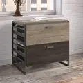 RFF132RG-03 Refinery Rustic Gray 2 drawer Lateral File Cabinet