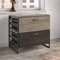 RFF132RG-03 Refinery Rustic Gray 2 drawer Lateral File Cabinet