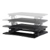 Black Desktop Riser - Sit To Stand-3