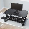 Black Desktop Riser - Sit To Stand-7