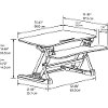 Black Desktop Riser - Sit To Stand-8