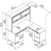 Hansen Cherry L-Desk and Hutch - Tuxedo-6