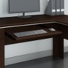 Mocha Cherry L-Desk and Hutch - Tuxedo-2
