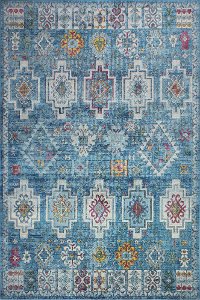 5 x 8 Medium Transitional Blue Rug - Charleston