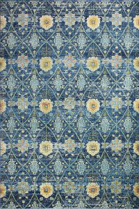3 x 8 Runner Transitional Navy Blue Rug - Charleston