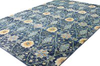 C186-NV-26X8-RO29A Transitional Navy Blue 8 Foot Runner Rug - Charleston-2