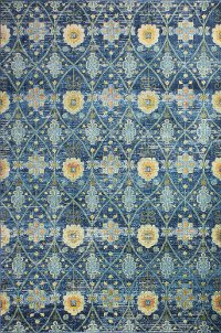 5 x 8 Medium Transitional Navy Blue Rug - Charleston-2