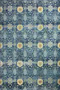 C186-NV-9x12-RO29A Charleston 9 x 12 Transitional Navy Blue Rug