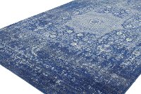 3 x 5 Small Contemporary Dark Blue Rug - Everek