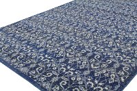 Contemporary Dark Blue 8 Foot Runner Rug - Everek